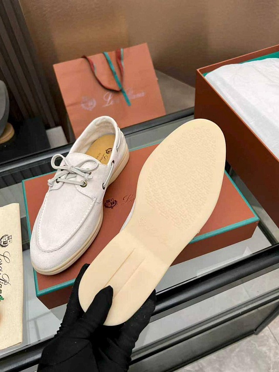 Женские замшевые лоферы Loro Piana premium