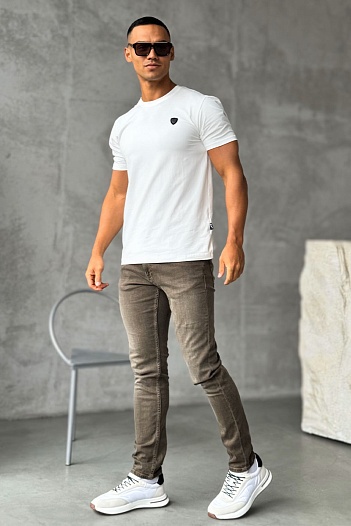Мужские джинсы Emporio Armani slim fit - Brown   