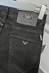 Мужские чёрные джинсы Emporio Armani logo-plaque