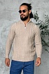 Мужской свитер бежевого цвета Kiton