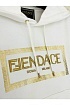 Белая мужская кофта Collaboration Fendi x Versace Fendace Logo