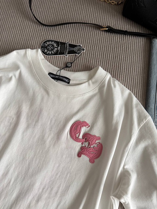 Женская оверсайз футболка Chrome Hearts premium