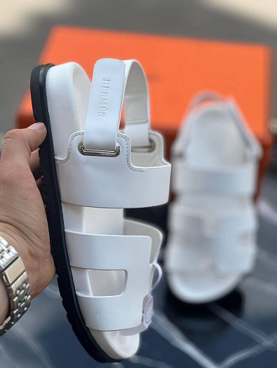 Женские сандалии Hermes Chypre - White   