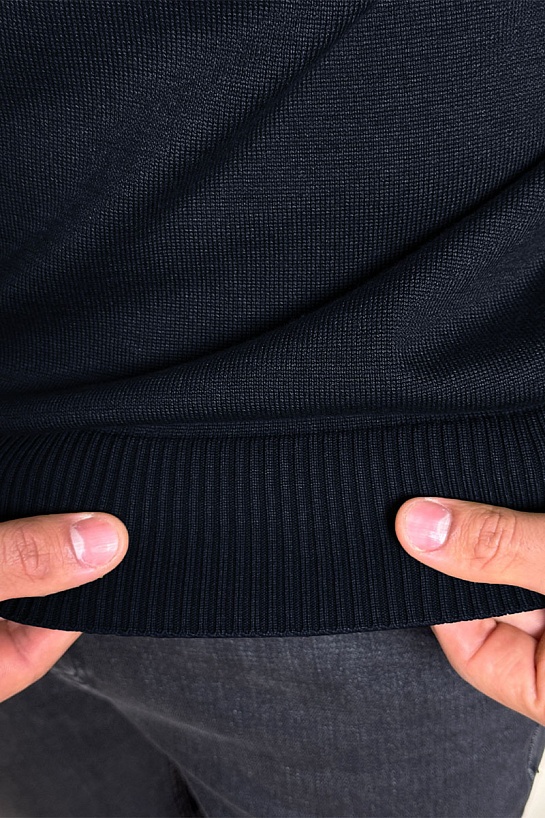 Водолазка тёмно-синего цвета Stone Island compass-patch