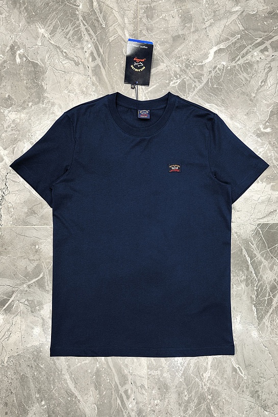 Футболка тёмно-синего цвета Paul & Shark logo-patch