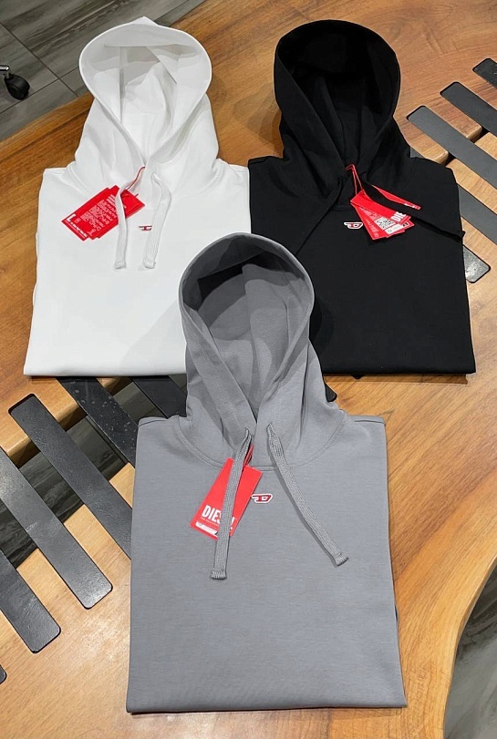 Мужское худи Diesel S-Ginn-Hood-D - Grey