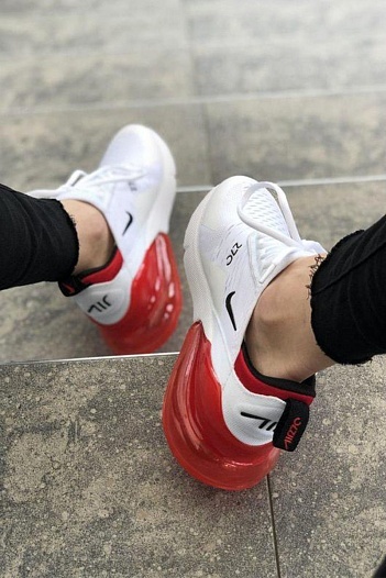 Кроссовки Nike Air Max 270 - White / Red   
