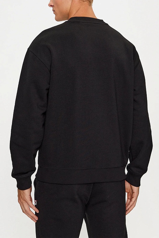 Мужской чёрный свитшот Hugo Boss Dlogonty