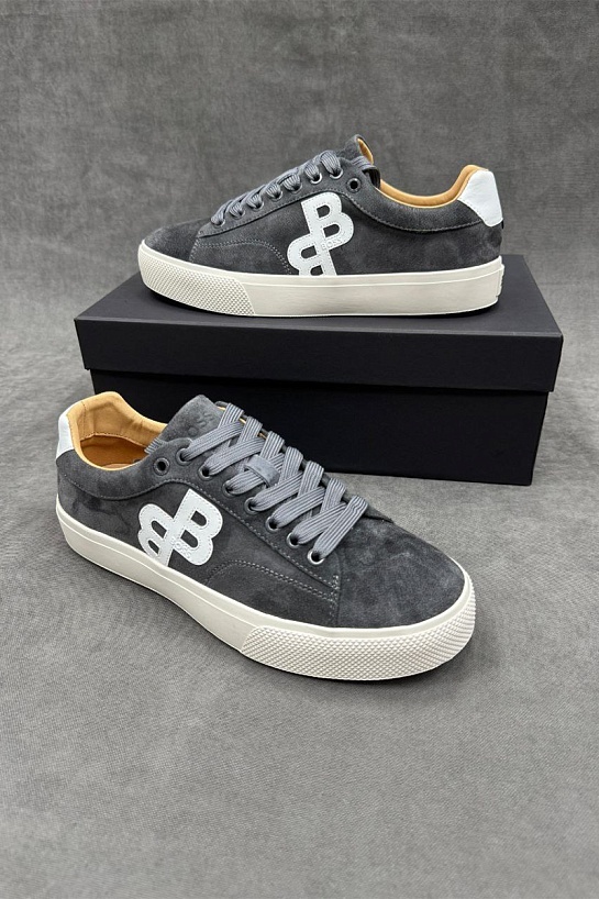 Замшевые кроссовки Hugo Boss Aiden - Grey