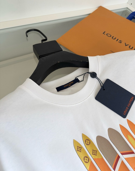 Белая оверсайз футболка Louis Vuitton Premium