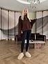 Женский свитшот Schiaparelli Premium zip neck - Brown