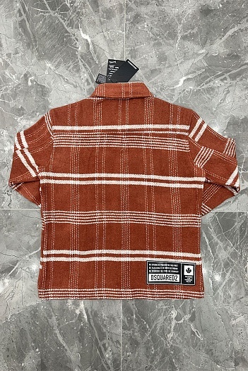 Утеплённая клетчатая рубашка Dsquared2   