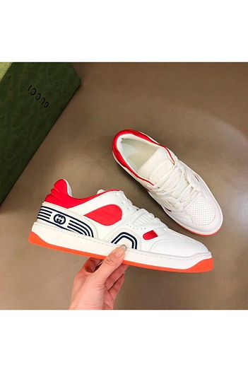 Мужские кожаные кроссовки Gucci   