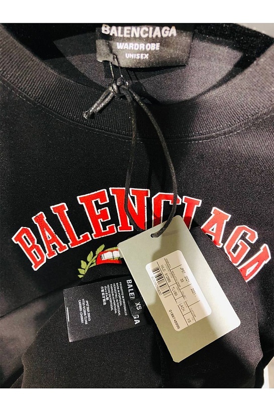 Оверсайз футболка Balenciaga est.1917 - White