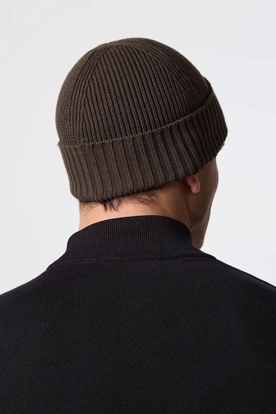 Шапка цвета хаки Lacoste logo-embroidered