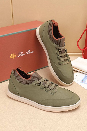 Мужские кроссовки Loro Piana Soho Walk - Khaki   
