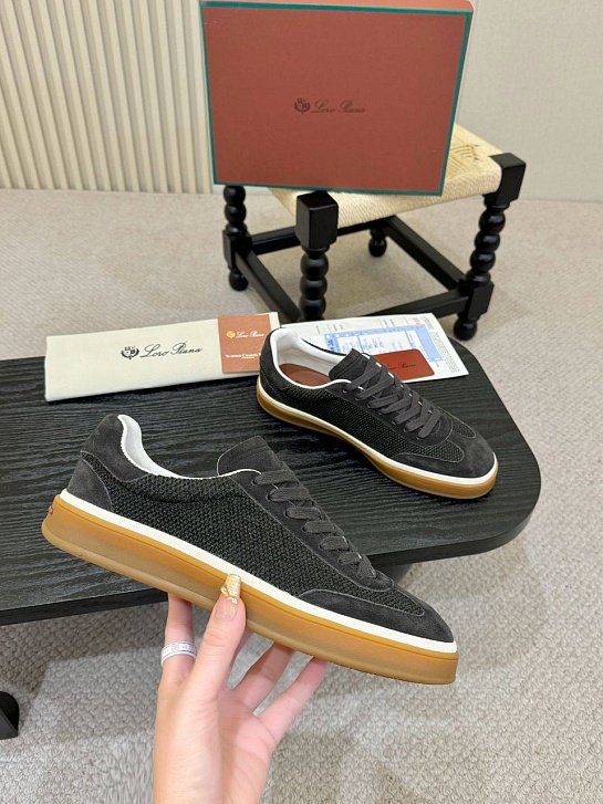 Мужские кроссовки Loro Piana Tennis Walk - Grey