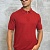 Мужское поло красного цвета Zilli zip neck