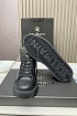Кожаные кроссовки Balmain чёрного цвета