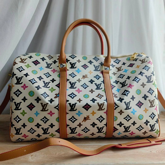 Дорожная сумка Louis Vuitton keep all 50x27 см - White