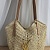 Плетёная сумка шоппер Yves Saint Laurent 32x38 см