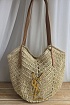 Плетёная сумка шоппер Yves Saint Laurent 32x38 см