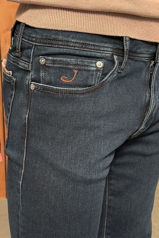 Мужские тёмно-синие джинсы Jacob Cohen regular fit