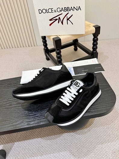 Мужские кроссовки Dolce & Gabbana Cushion - Black   