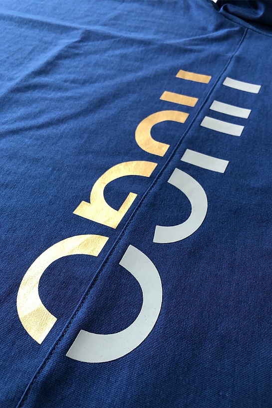 Мужская тёмно-синяя футболка Hugo Boss