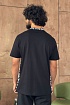 Чёрная мужская футболка Versace La Greca trim