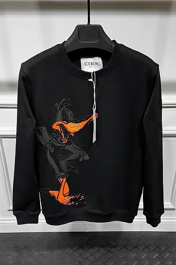 Мужской свитшот Iceberg "Daffy Duck" - Black   