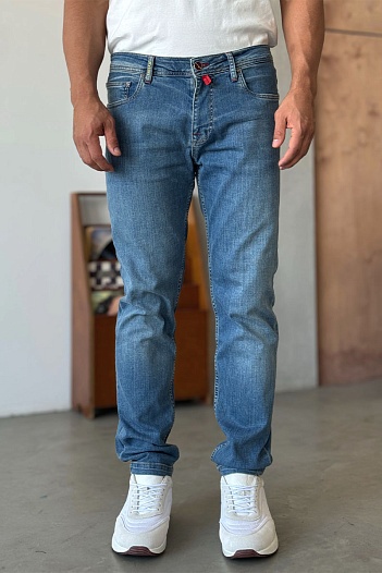 Мужские синие джинсы Kiton   