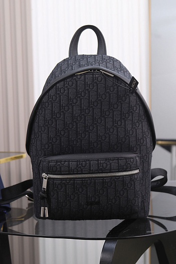 Текстильный рюкзак Dior Oblique Premium 37x26x15 см   