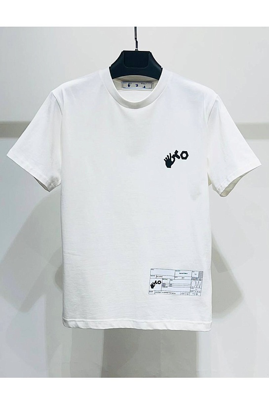 Белая футболка Off-White teenage engineering