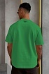 Зелёная оверсайз футболка Prada Milano logo