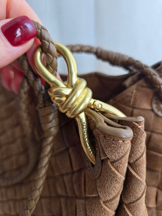 Замшевая сумка Bottega Veneta 35x24 см - Brown