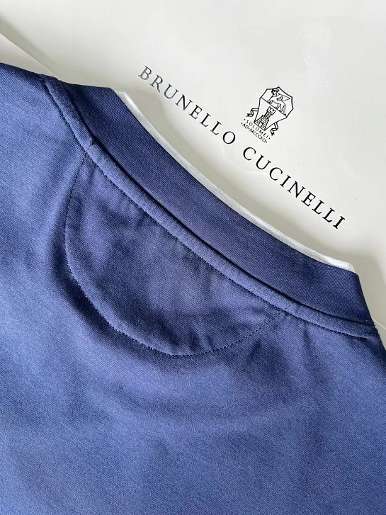 Футболка Brunello Cucinelli Premium layered-effect - Dark Blue