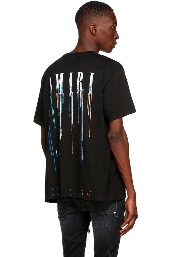 Мужская чёрная футболка Amiri