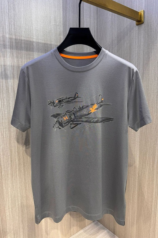 Мужская футболка Hermes Premium - Grey