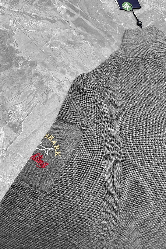 Мужской серый джемпер Paul & Shark zip-up