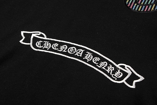 Чёрная оверсайз футболка Gothic logo