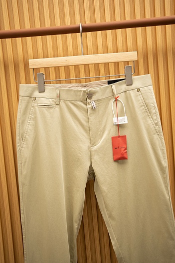 Мужские бежевые брюки Kiton Premium   