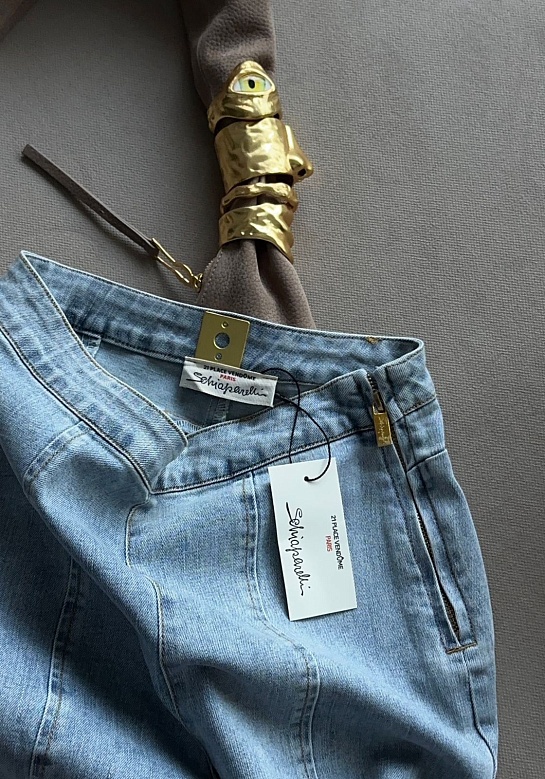 Женские синие джинсы Schiaparelli