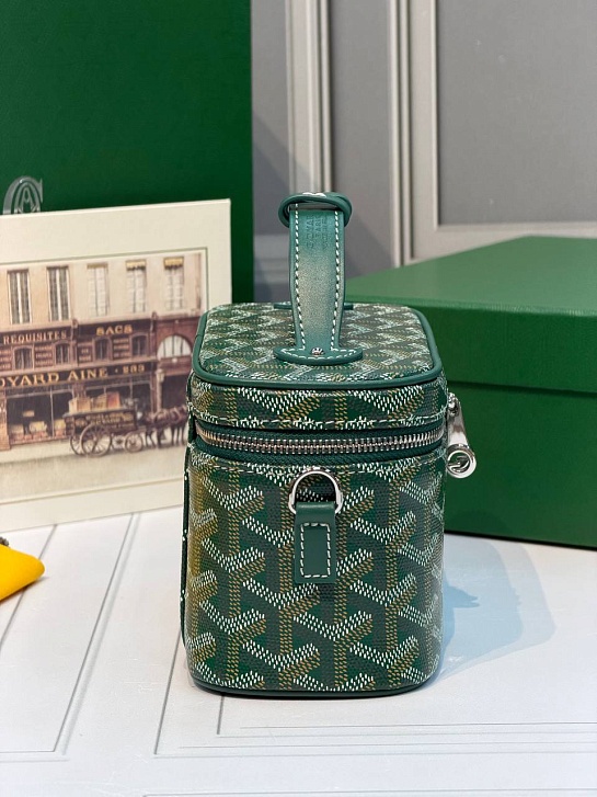 Кожаная сумка Goyard Muse Mini Vanity ​premium 16,5x10,5x8 см