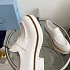 Женские кожаные лоферы Prada Premium - White