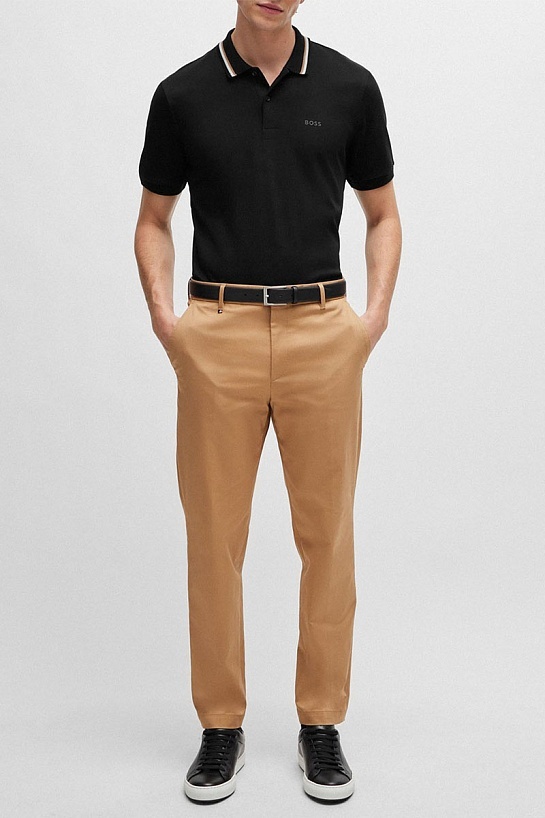 Мужское чёрное поло Hugo Boss Penrose