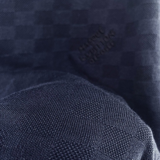 Тёмно-синяя оверсайз футболка Louis Vuitton