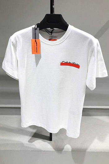 Белая футболка Orange 2.0 Heron Preston   