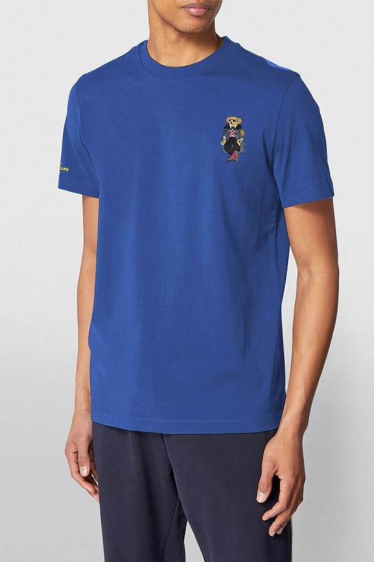 Мужская синяя футболка Polo Ralph Lauren "Bear"