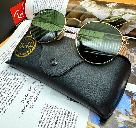 Солнцезащитные очки Ray-Ban Round Metal - Green   